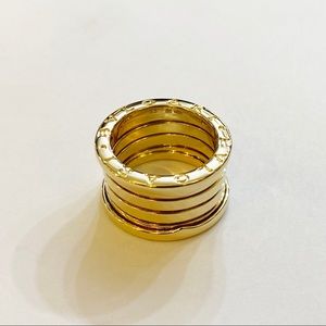 Bvlgari 18K Yellow Gold B.Zero1 Ring